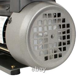 110V 1/4 HP 3.5 CFM Single Stage Air Vacuum Pump and R134a AC Manifold Gauge