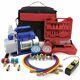 1/3 Hp 4cfm Hvac Vacuum Pump, R134a Ac Manifold Gauge Set And Hand Tester Sets
