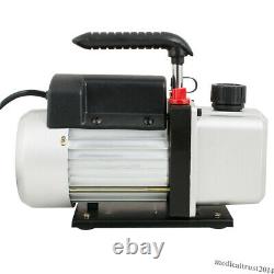 1/4HP 3.5CFM Air Vacuum Pump R134a AC Manifold Gauge Kit Set R410a Refrigeration