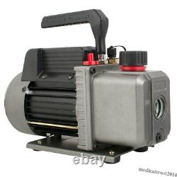 1/4HP 3.5CFM Single Stage Air Vacuum Pump and R134a AC Manifold Gauge Set Kit