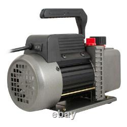 1/4 HP 3.5 CFM Air Vacuum Pump Air Condition AC Manifold Gauge Set R134a Kit