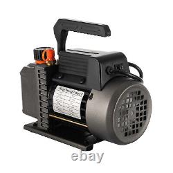 1/4hp 3.5cfm Combo AC Manifold Gauge Air Vacuum Pump Set for Home Auto HVAC