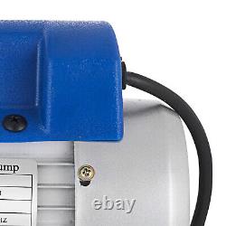 3,5CFM Air Vacuum Pump 1/4HP HVAC Refrigeration AC Manifold Gauge Set R134a Kit