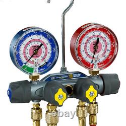 4-Valve Manifold Gauge with Hose from Yellow Jacket