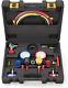 4 Way A/c Manifold Gauge Set Fits R134a R410a And R22 Refrigerants With 5ft Hose