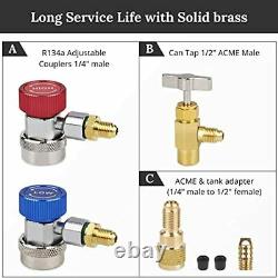AC Diagnostic Manifold Gauge Set For Freon Charging, Fits R134A R404A FREE SHIP