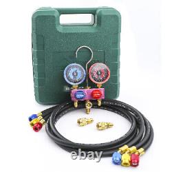 Air Conditioner Manifold Gauge Set Tools for R410A R32 R22 with Hoses Adapter