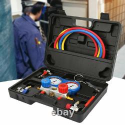 Air Conditioning Diagnostic A/C Manifold Gauge Tool Set Refrigeration R134A