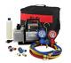 Air Vacuum Pump Hvac Refrigerant Kit Ac Manifold Gauge Set Durable