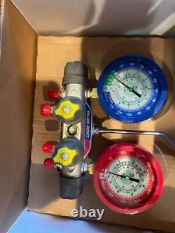 Brand New Yellow Jacket 49925 Titan LIQUID FILL Gauges, with Hoses, only R22