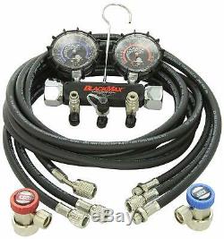 CPS MAID8QZ Blackmax Chrome Manifold Gauge Set with Collector's Tin New Free Ship