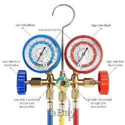Car Air Conditioning Refrigerant Manifold Gauge Set Freon Meter for R134A R K8X1