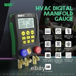 DY517A Refrigeration Digital Manifold Gauge Set HVAC A/C Vacuum Pressure Tester