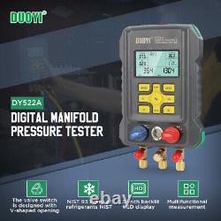 DY522A Refrigeration Digital Manifold Gauge Set HVAC A/C Vacuum Pressure Tester