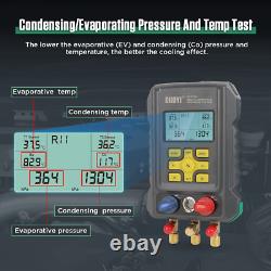 Digital Manifold Gauge Set HVAC Pressure&Temp Test Air Conditioning Tools & Equi