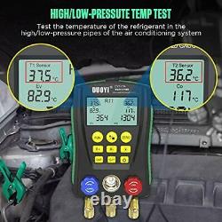 Digital Manifold Gauge Set Pressure&Temp Test HVAC Manifold Pressure Leak Test