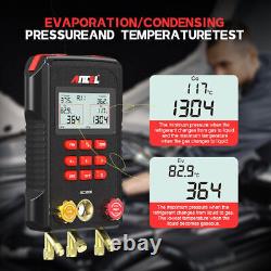 Digital Refrigeration Manifold Gauge HVAC Pressure Vacuum Temperature Meter