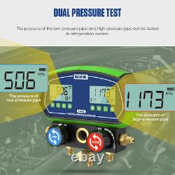 Digital Refrigeration Manifold Gauge Vacuum Pressure Temperature Leakage Tester