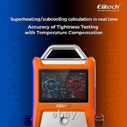 Elitech Digital Manifold Gauge+Infrared Leak Detector+7CFM Vacuum Pump+HvacScale