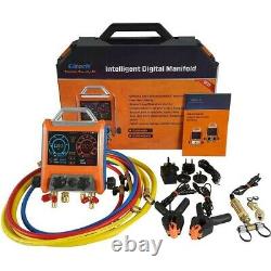 Elitech EMG-40V Intelligent Digital Manifold Gauge 4 Valves Pressure Vacuum