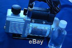 HVAC Tool Kit2Stage Rotary Vacuum Pump+Manifold Gauge Set+Car Coupler R134a Tap