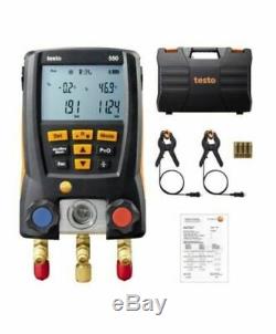 Hot Electronic Refrigerant Meter Set Digital Manifold with Probes And Box New