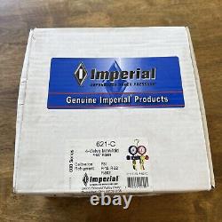 Imperial 621-C Mechanical Manifold Gauge Set 4-Valve With HOSES NEW IN BOX