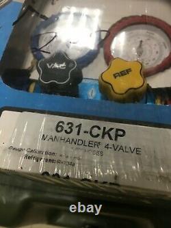 Imperial 631-CKP Mechanical Manifold Gauge Set MANHANDLER 4-Valve NEW