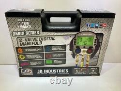 JB Industries DMG2-5 2-Valve Digital Manifold Gauge Set with Case PLEASE READ