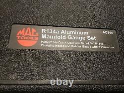 Mac Tools AC866Professional R134a Aluminum Manifold Gauge Set WithSnap Latch Case