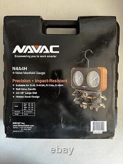 NAVAC N4A4H 4 Valve Manifold Gauge