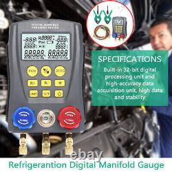 Pressure Gauge Refrigeration Digital Pressure Manifold Gauge Meter Set Q7W4
