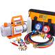 Professional Vacuum Pump & Manifold Gauge Set Hvac A/c Refrigeration Kit Dia