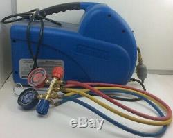 Promax RG5410EX Refrigerant Recovery Machine w pwr cord, and Manifold Gauge Set