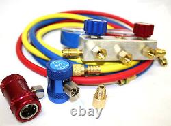 R1234yf Manifold Gauge AC Refrigerant Vacuum Charging Service Diagnostic Kit