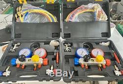 R134A HVAC A/C Refrigeration Kit AC Manifold Gauge Set Auto Service Kit Two Swts