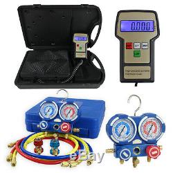 R134a/R22 AC Manifold Gauge Set With Digital Electronic Refrigerant Charging Scale