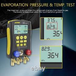 Refrigeration Digital Manifold Gauge HVAC System Pressure Temperat Vacuum Tester