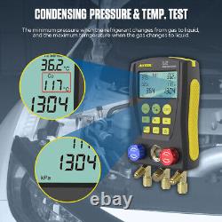 Refrigeration Digital Manifold Gauge Meter HVAC Vacuum Pressure Temp Tester