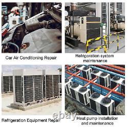 Refrigeration Digital Manifold Gauge Meter Set AC/HVAC Pressure Vacuum Test Tool