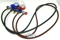 Snap-On AC Manifold Gauge Set with Hoses 85350-SN & 85500-SN (R134a)