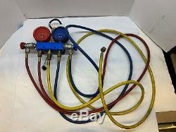 Snap-On A/C Air Conditioning Manifold Set with Gauge & Hoses