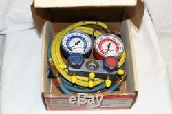 Snap-On R-12 Pro series Front Wheel Aluminum Anodized Manifold Gauge Set NEW