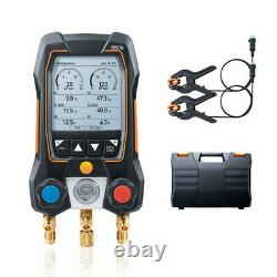 Testo 550s Digital Manifold Kit Refrigeration Meter 0564 5501 with 2x Clamp Probes