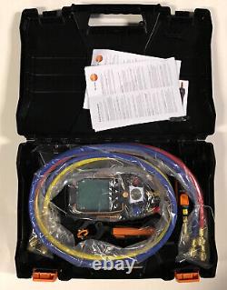 Testo 550s Digital Manifold with Wireless Clamps, Vacuum Probe, Hoses 0564 5505
