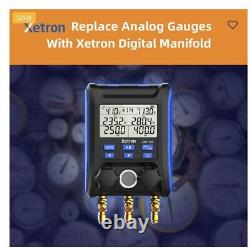 Xetron LMG-10X Digital Manifold Gauge Set withTemp. Clamps