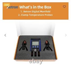 Xetron LMG-10X Digital Manifold Gauge Set withTemp. Clamps
