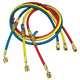 Yellow Jacket 25985 Manifold Hose Set, 60 In, Red, Yellow, Blue