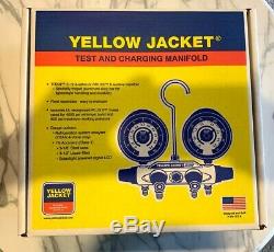 YELLOW JACKET 49977 Aluminum Alloy Mechanical Manifold Gauge Set
