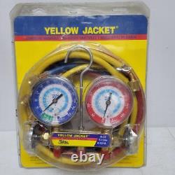 YELLOW JACKET SERIES 41 MANIFOLD With 3-1/8 GAUGE, R-22/134A/404A al (PDS023906)